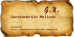 Gerstenbrein Melinda névjegykártya